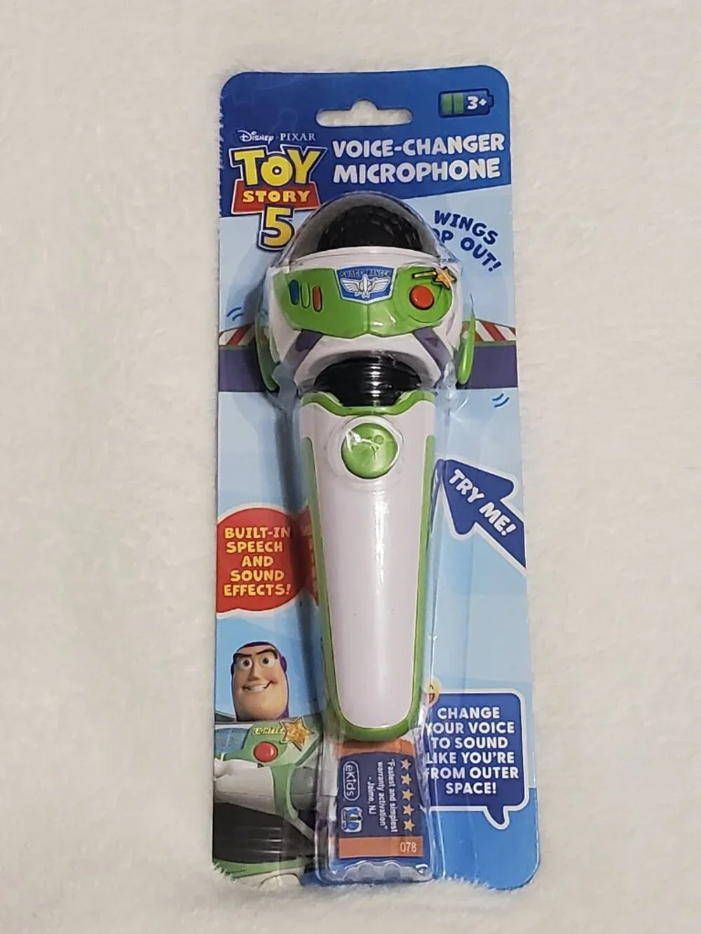 Toy Story 5 Voice Changing Microphone with Pop Out Wings!  Brand New! Great Gift